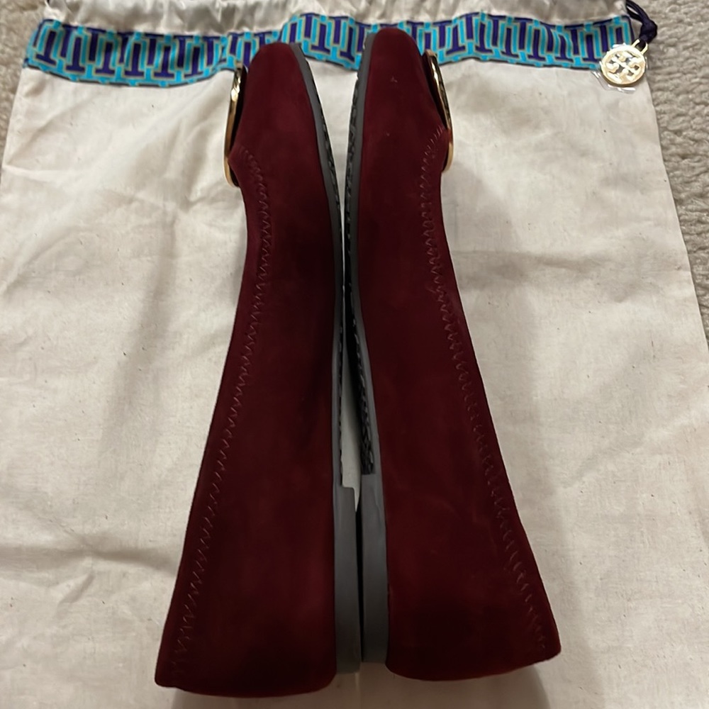 Like New Maroon/Burgundy Tory Burch flats, size 6.5 - Picture 5 of 5